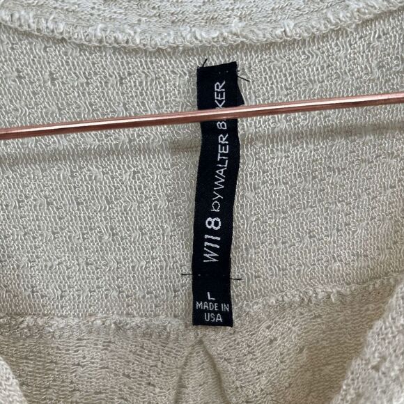 Walter Baker W118 cardigan womens gold tan preowned light buttoned sweater Large - Picture 6 of 6